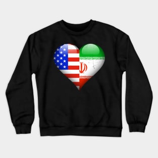 Half American Half Iranian Cat - Gift for Iranian Cat From Iran Crewneck Sweatshirt